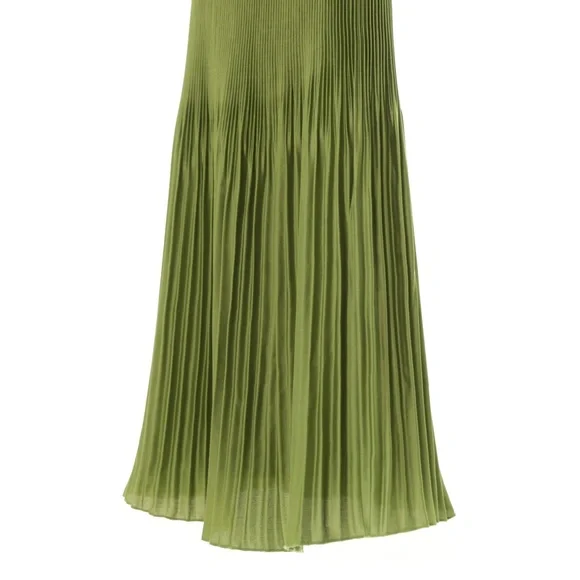 abercrombie strapless pleat release midi dress Abercrombie & Fitch The A&F Giselle Pleat Release Midi Dress